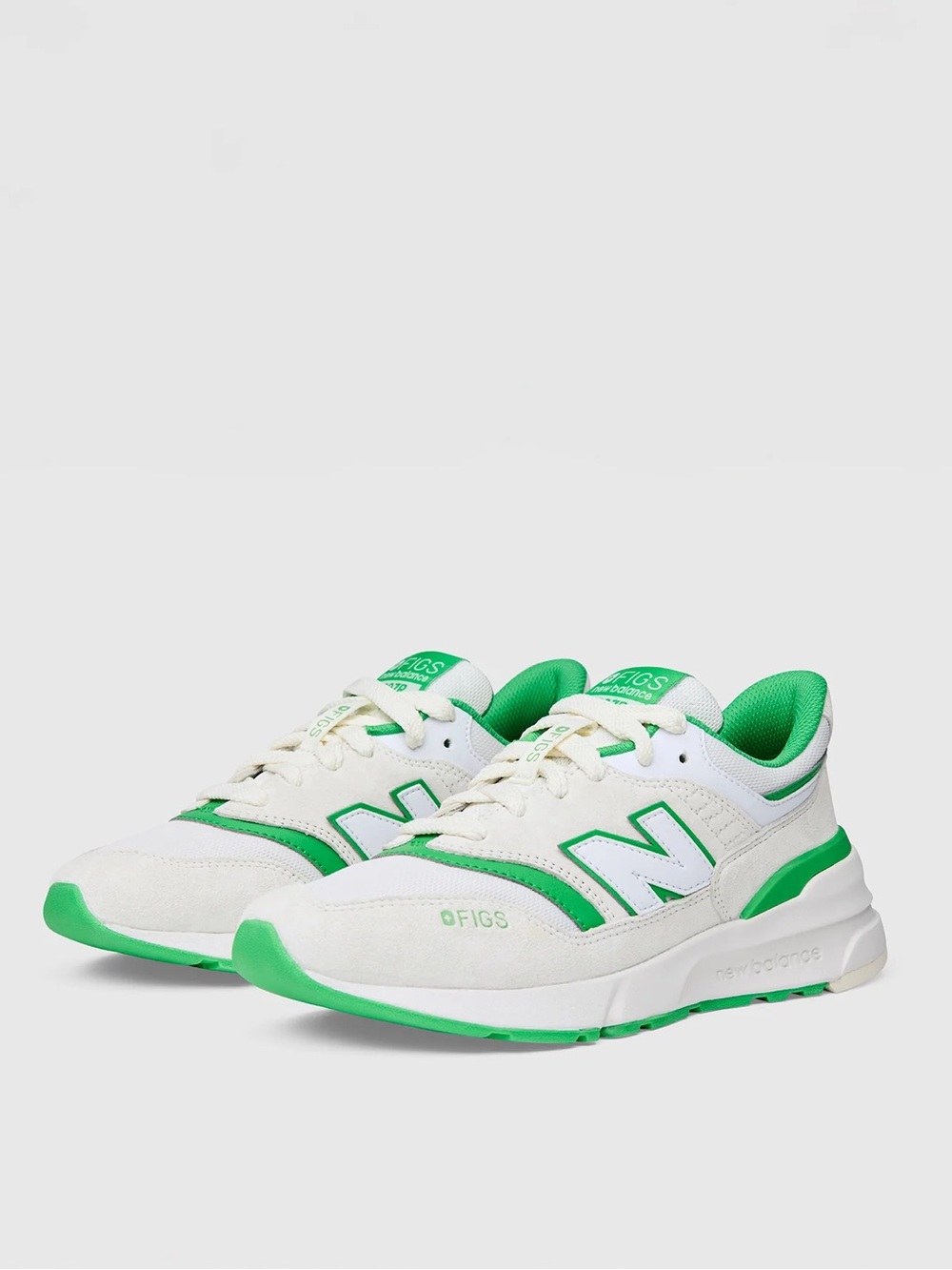 New Balance x figs White and Green 997